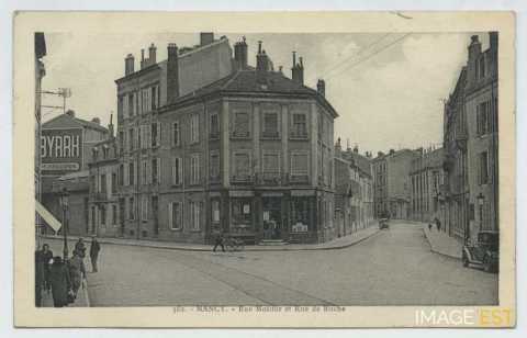 La rue Molitor et la rue de Bitche (Nancy)